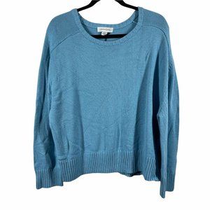 Treasure & Bond Knit Sweater Large Blue Ribbed